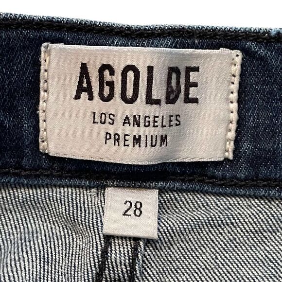 AGOLDE Sophie Distressed High Waist Cropped Skinny Jeans Women’s Size 28 - Picture 8 of 10